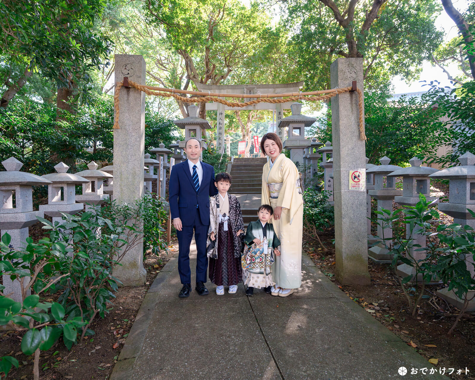 高宮八幡宮で七五三のロケーションフォト出張撮影