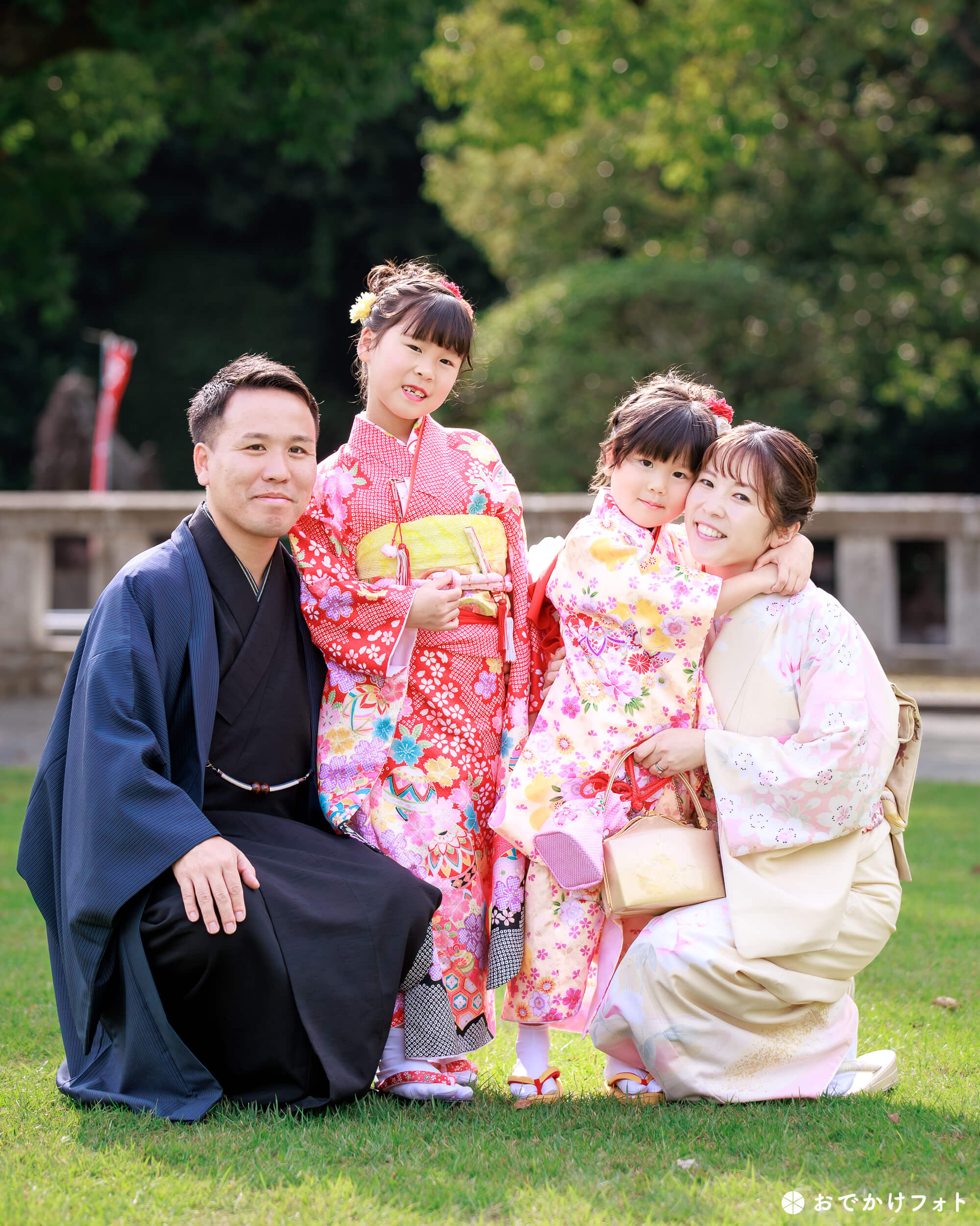 護国神社で七五三のロケーションフォト出張写真撮影