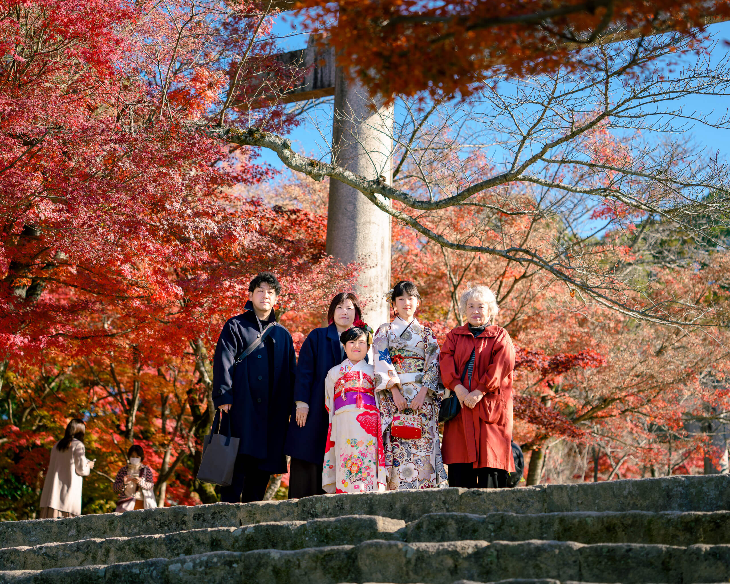 竈門神社で七五三のロケーションフォト出張撮影