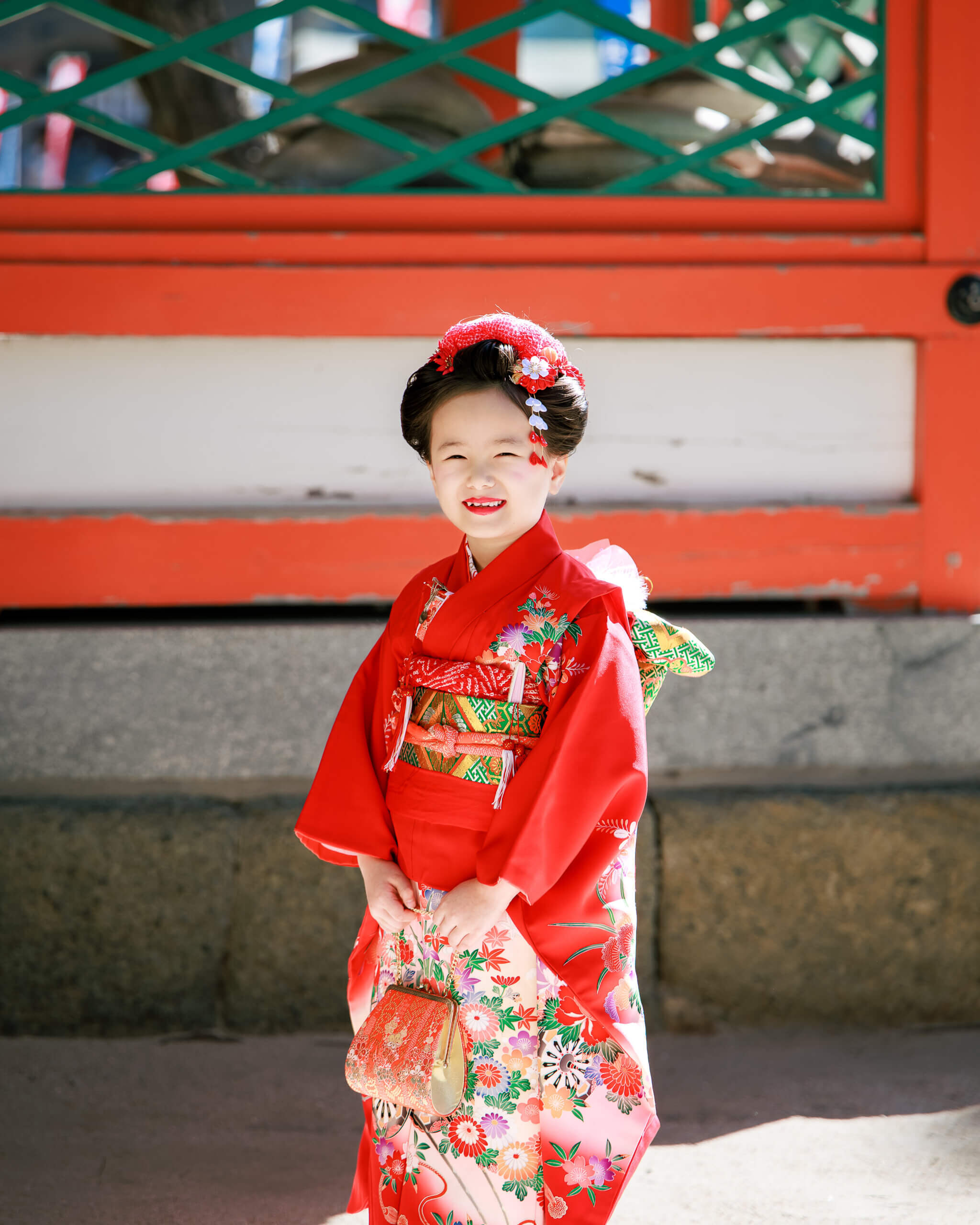 筥崎宮で七五三のロケーションフォト出張撮影