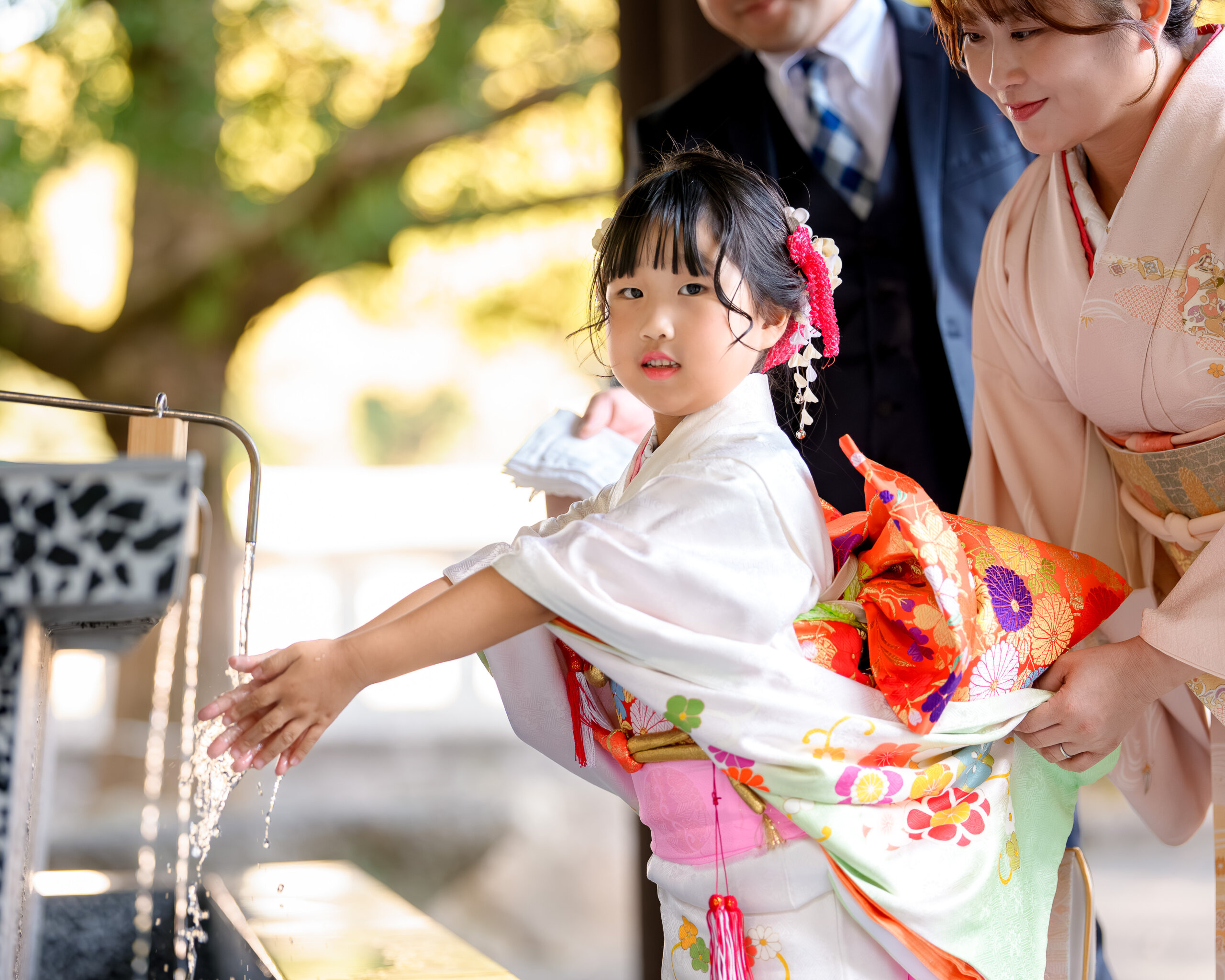 福岡県護国神社で七五三のロケーションフォト出張撮影