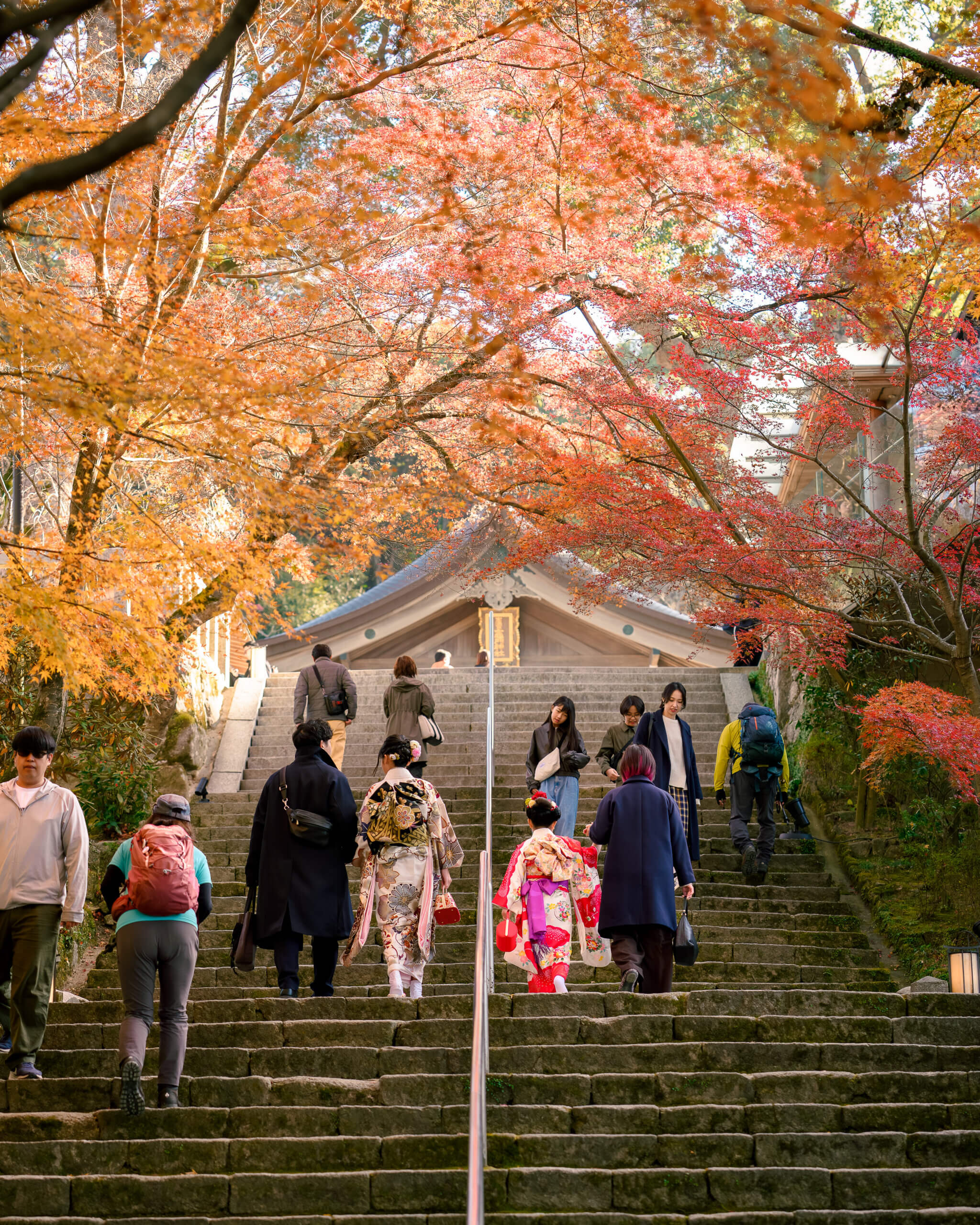 竈門神社で七五三のロケーションフォト出張撮影
