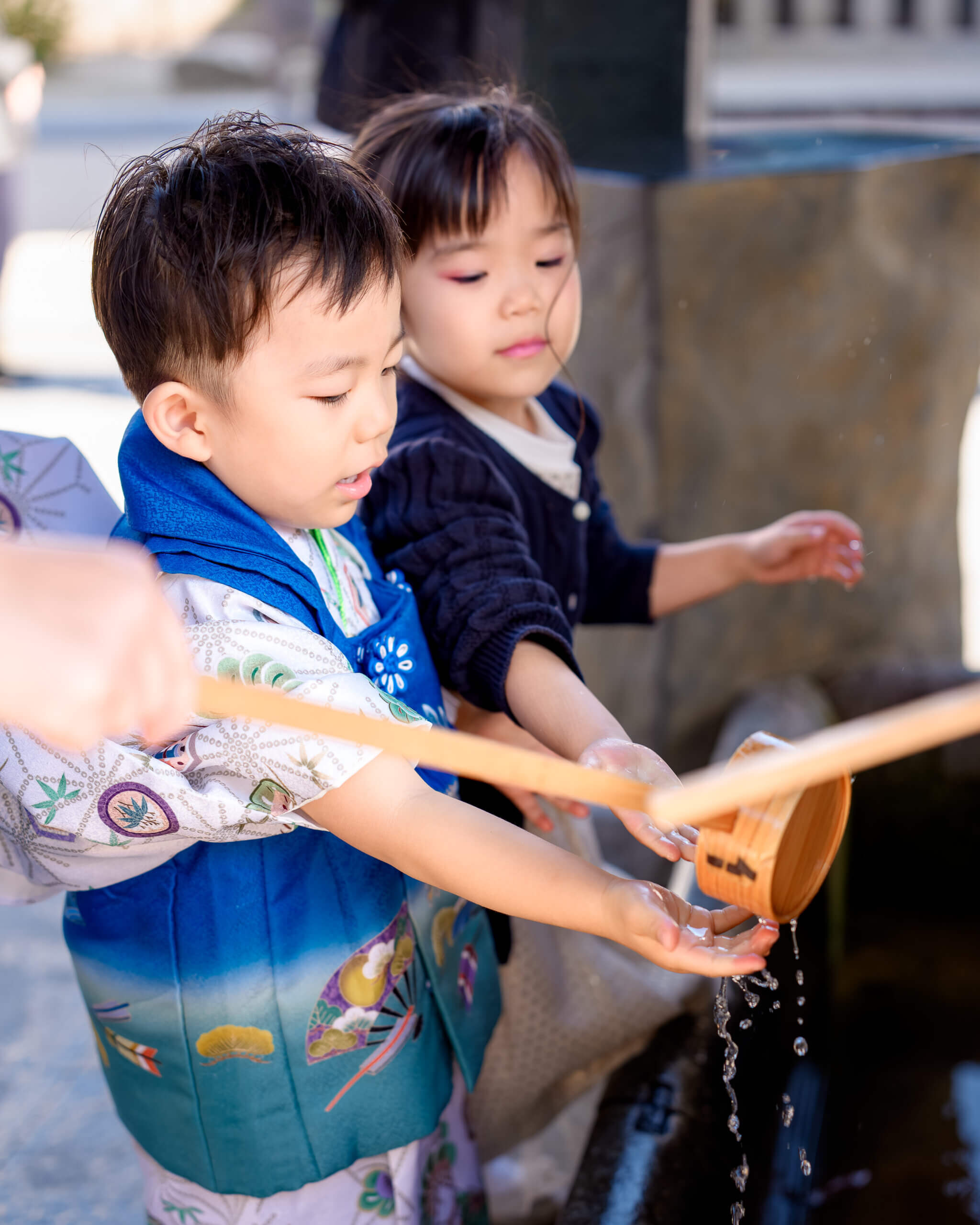 櫛田神社で七五三のロケーションフォト出張撮影