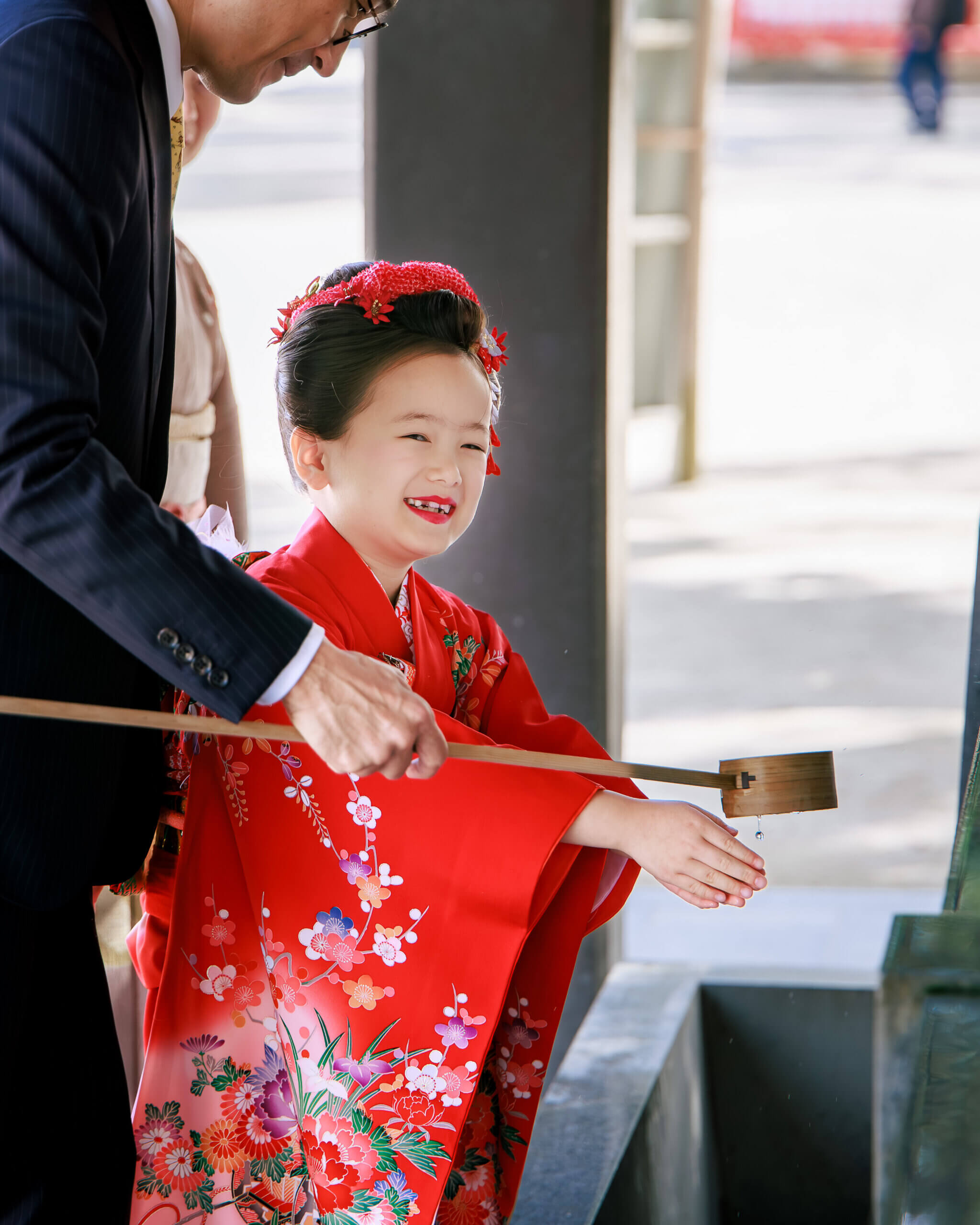 筥崎宮で七五三のロケーションフォト出張撮影