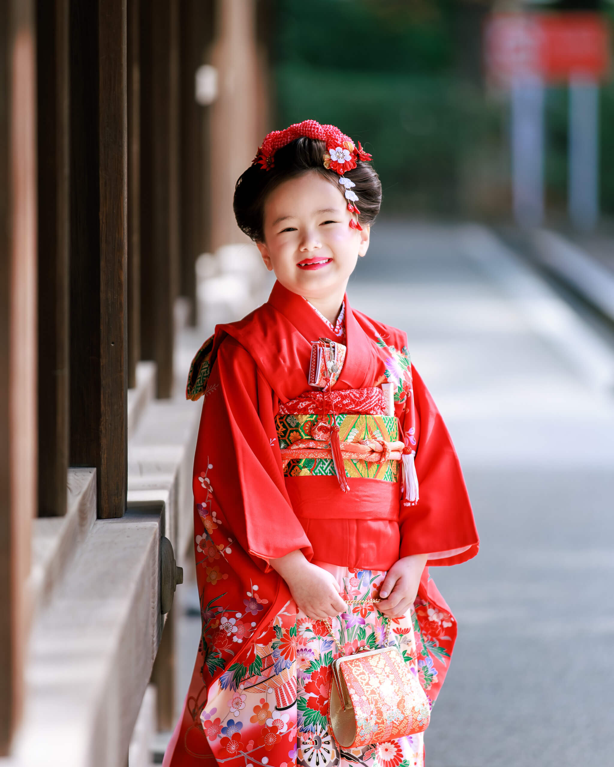 筥崎宮で七五三のロケーションフォト出張撮影
