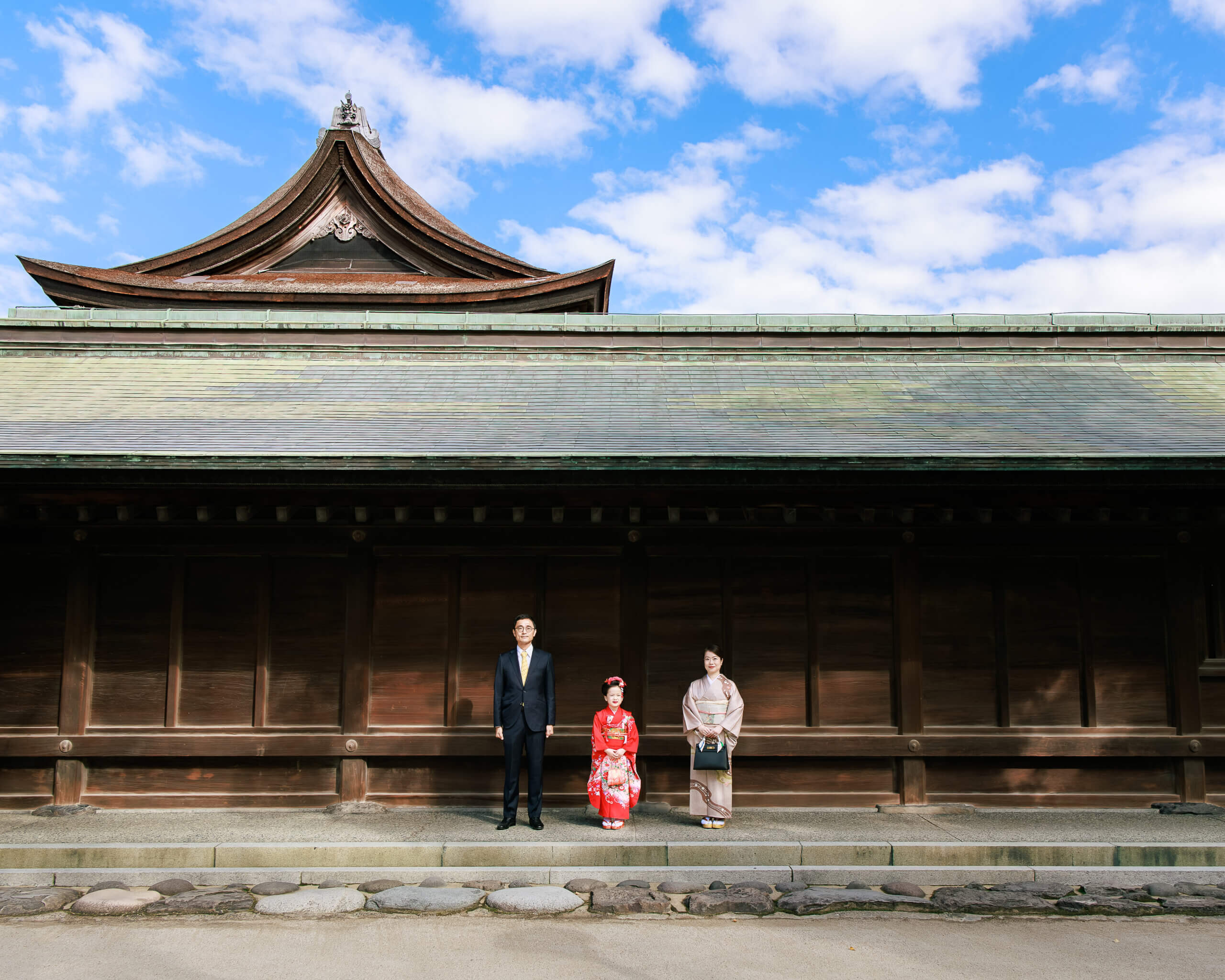 筥崎宮で七五三のロケーションフォト出張撮影