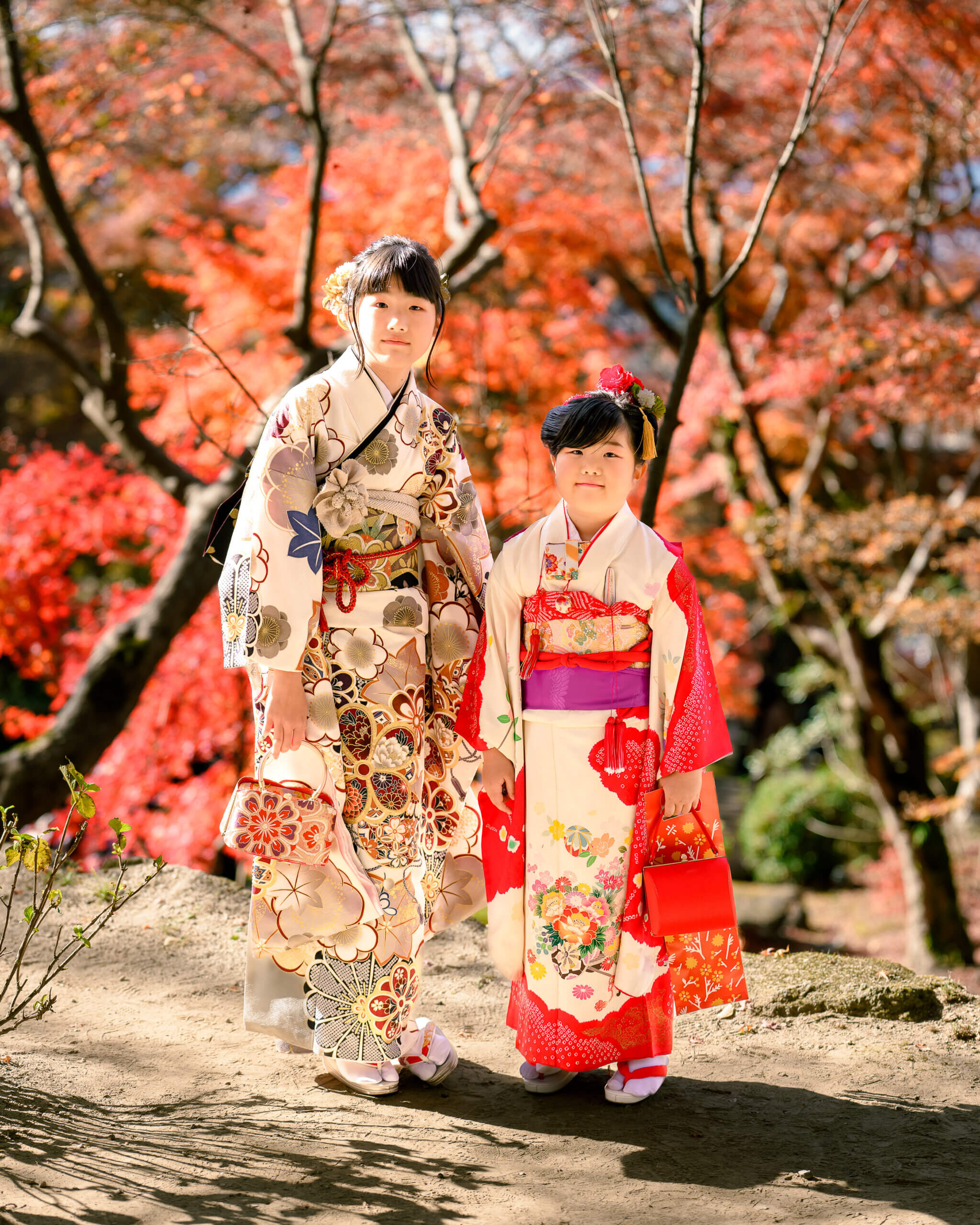 竈門神社で七五三のロケーションフォト出張撮影