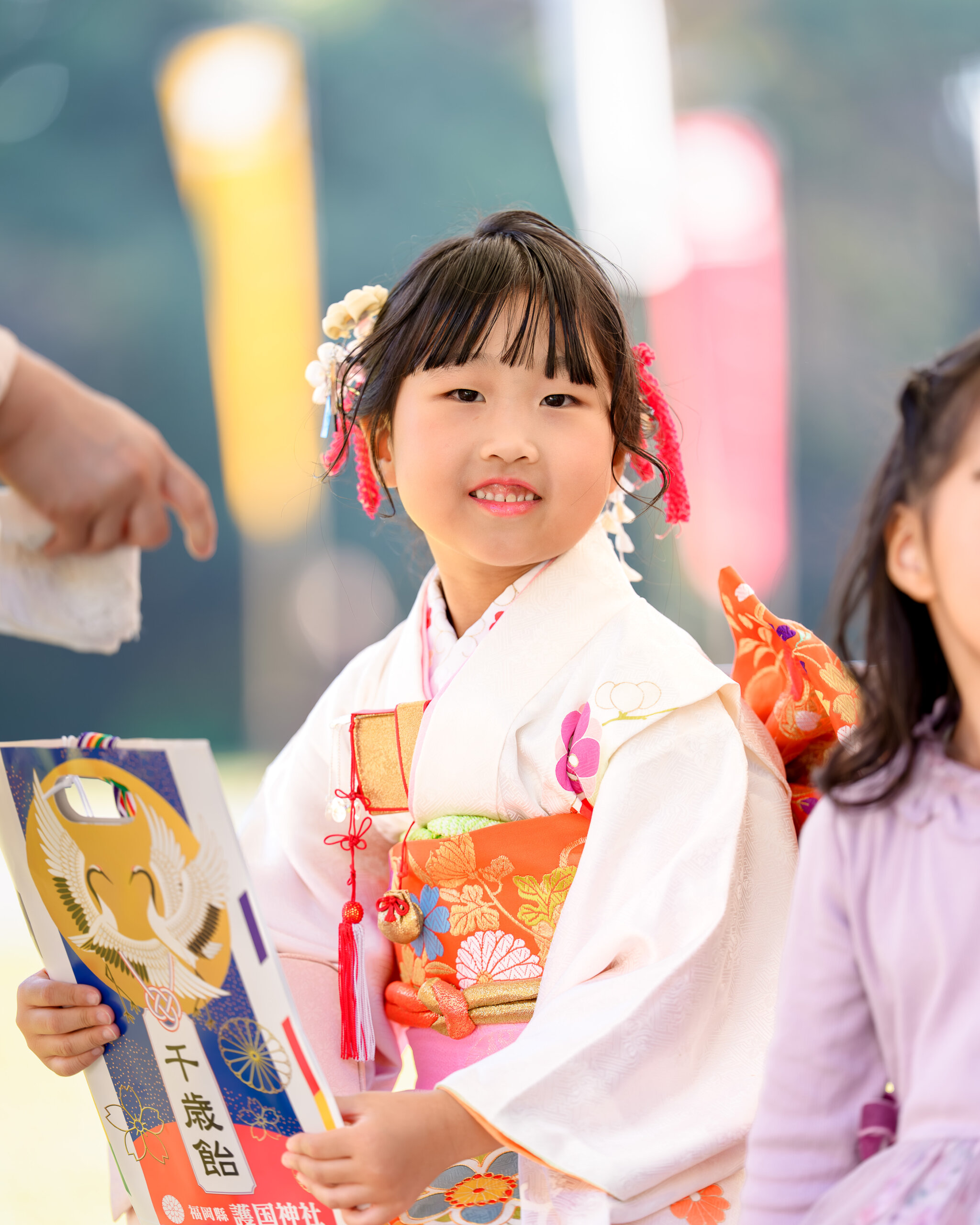 福岡県護国神社で七五三のロケーションフォト出張撮影