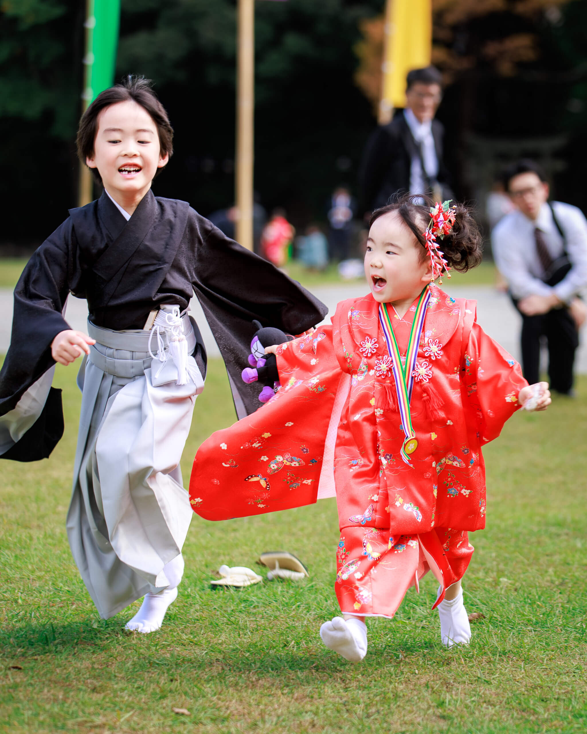 福岡県護国神社で七五三のロケーションフォト出張撮影
