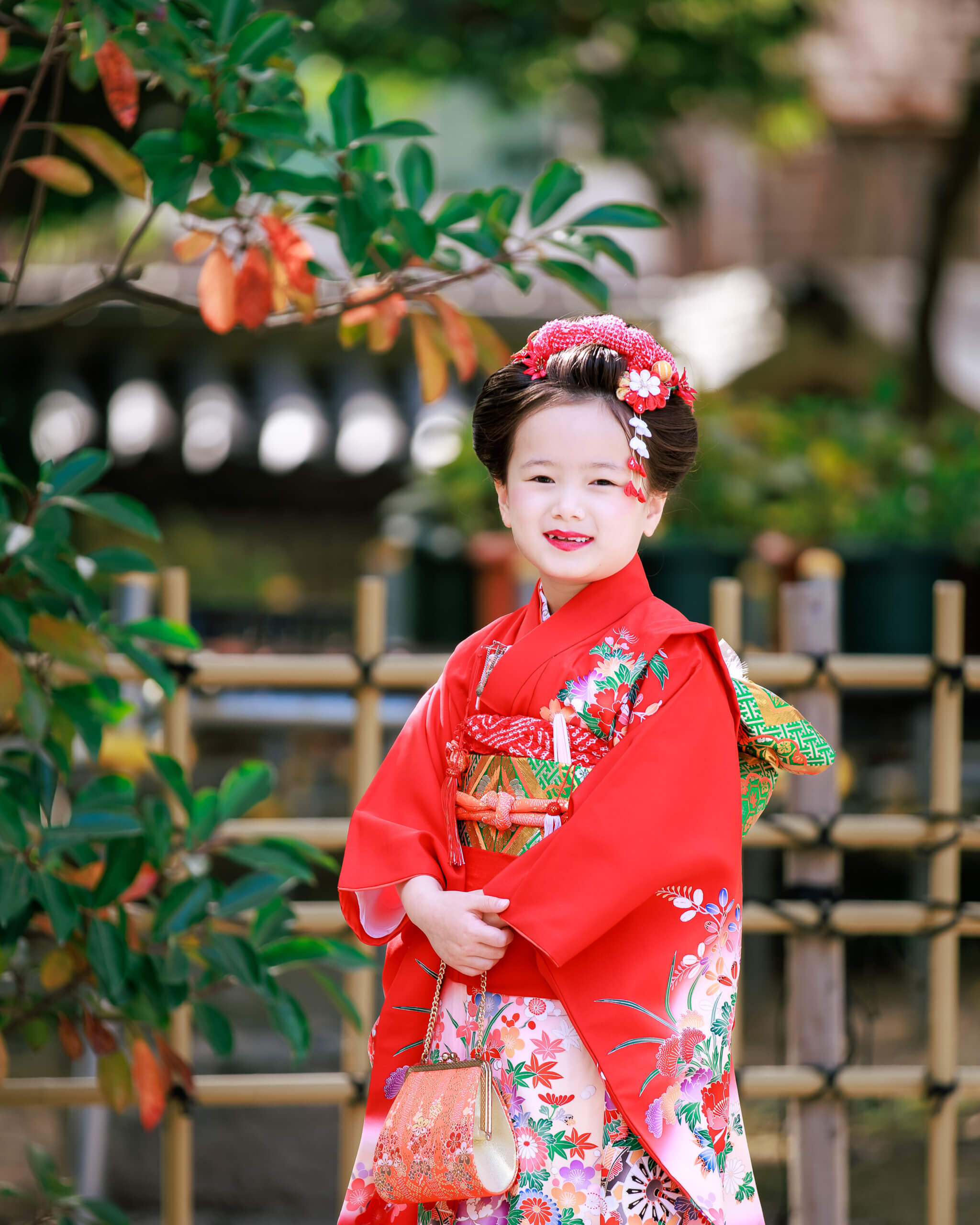 筥崎宮で七五三のロケーションフォト出張撮影