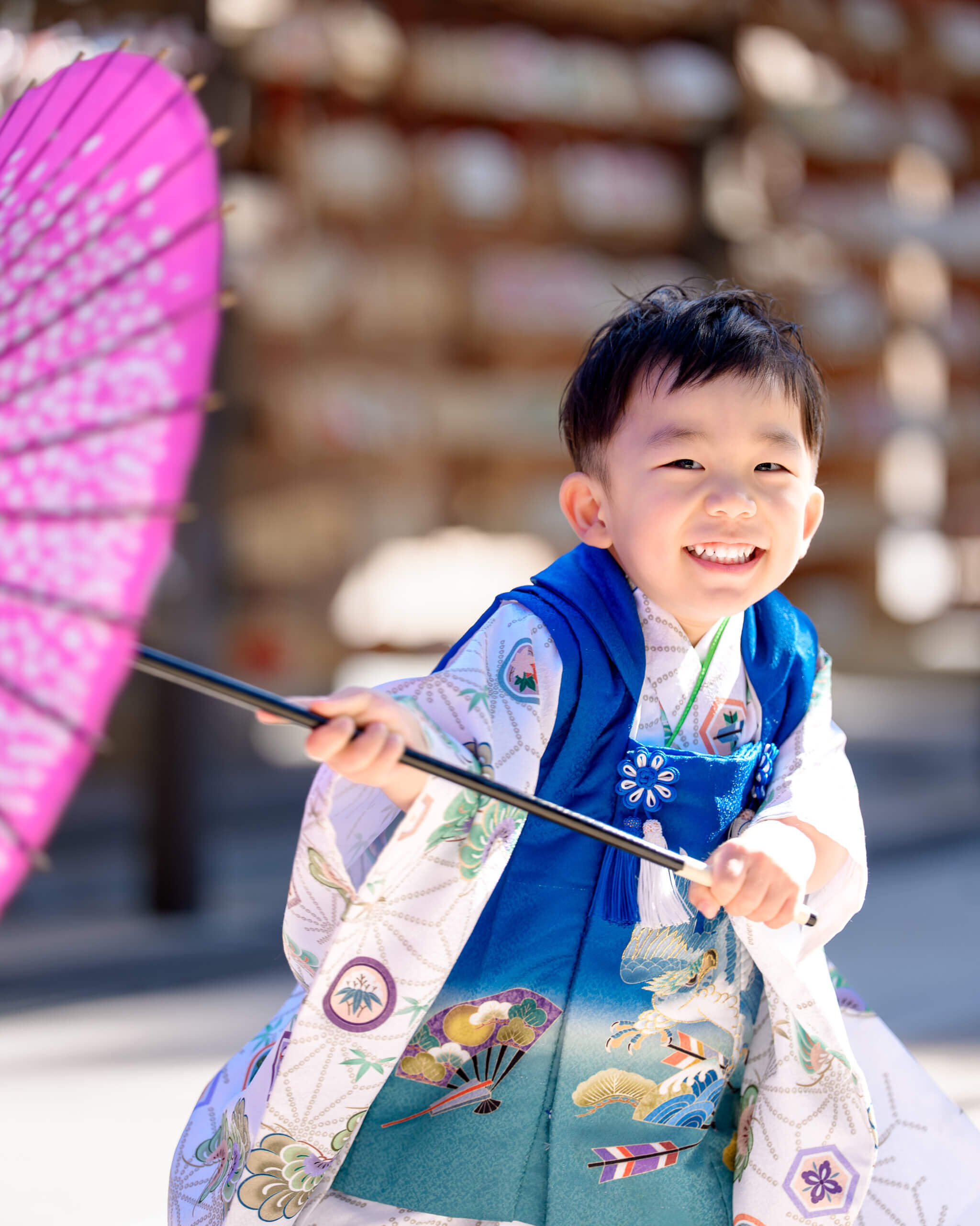 櫛田神社で七五三のロケーションフォト出張撮影