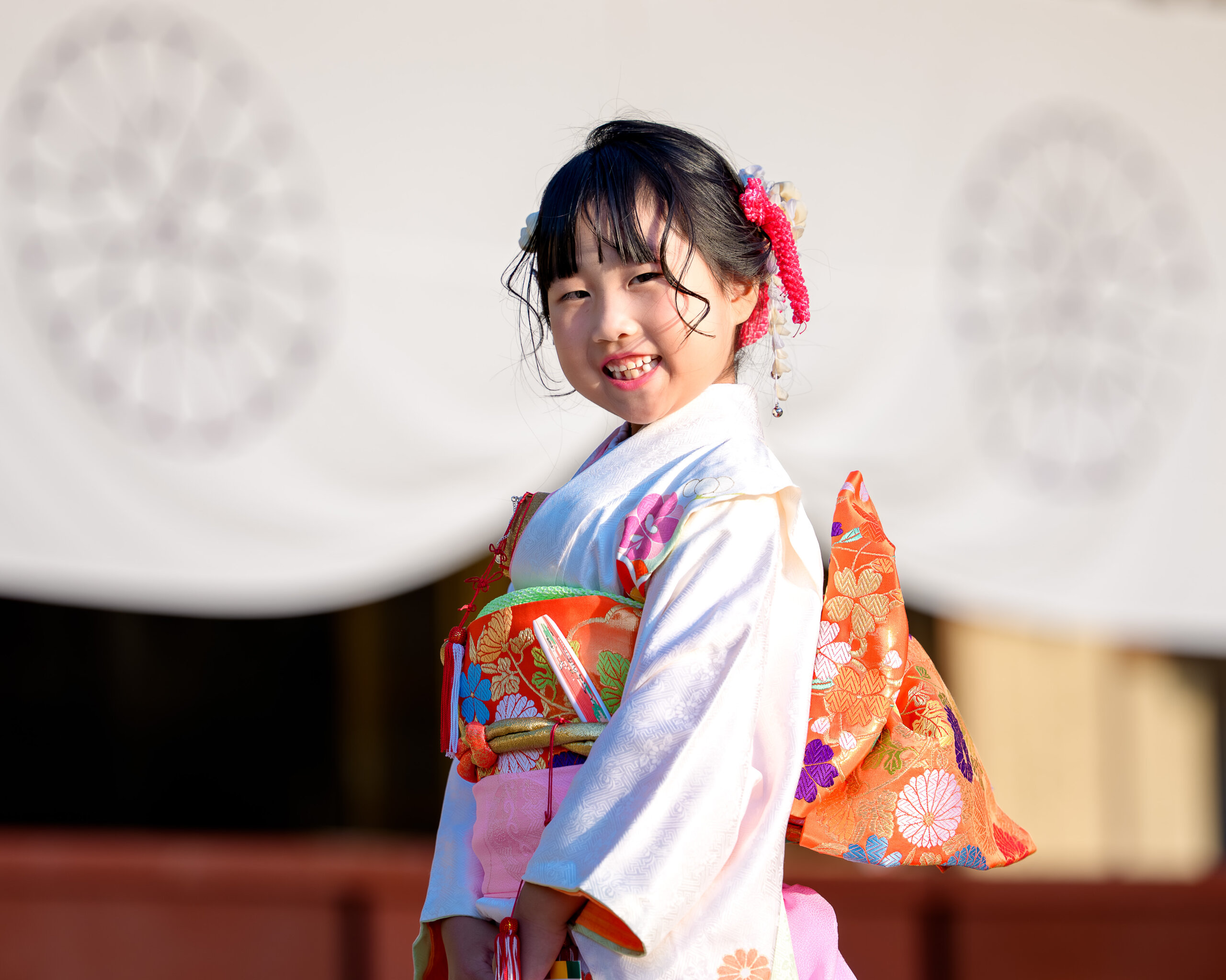 福岡県護国神社で七五三のロケーションフォト出張撮影