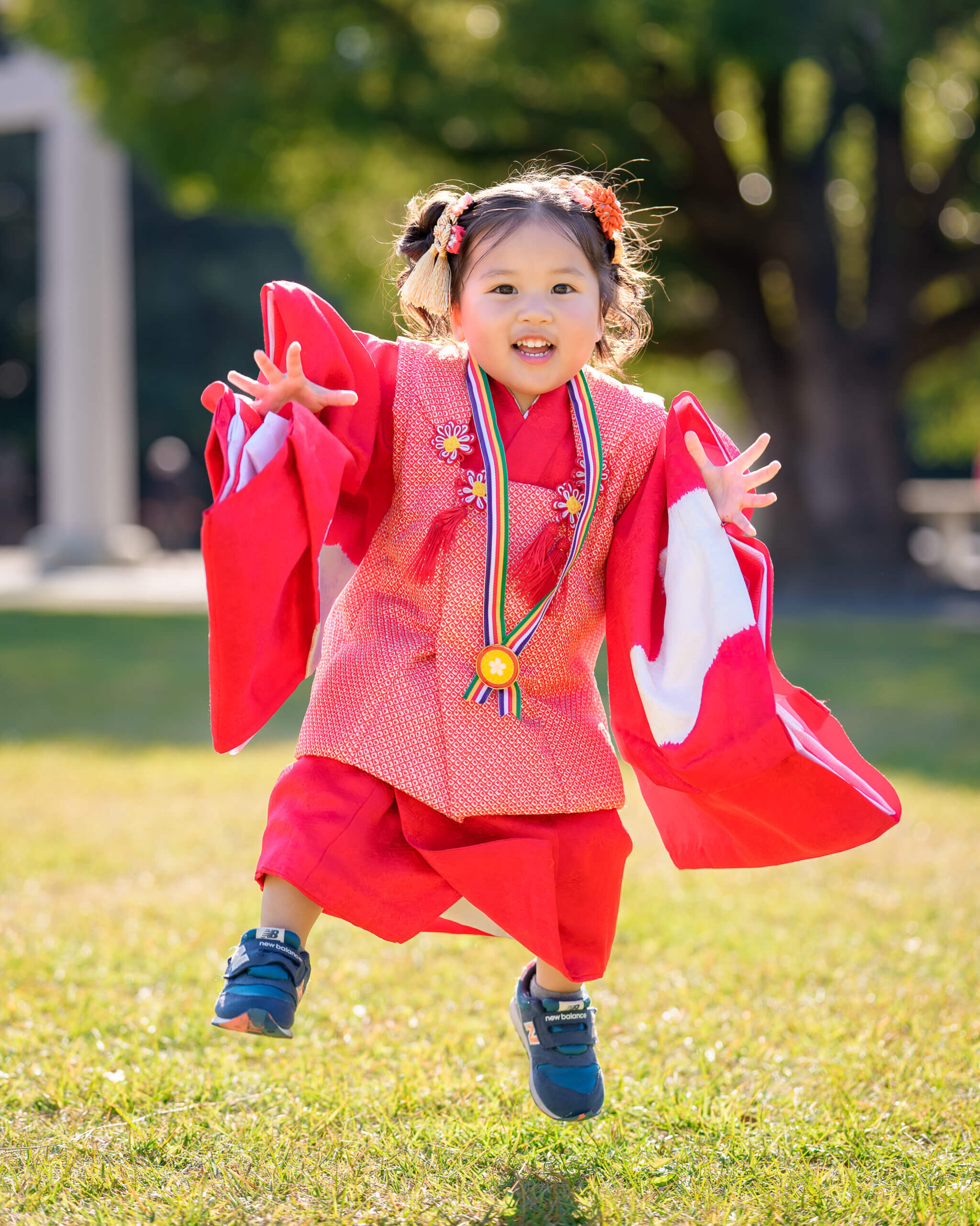 福岡県護国神社で七五三のロケーションフォト出張撮影