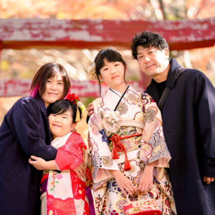 竈門神社で七五三のロケーションフォト出張撮影