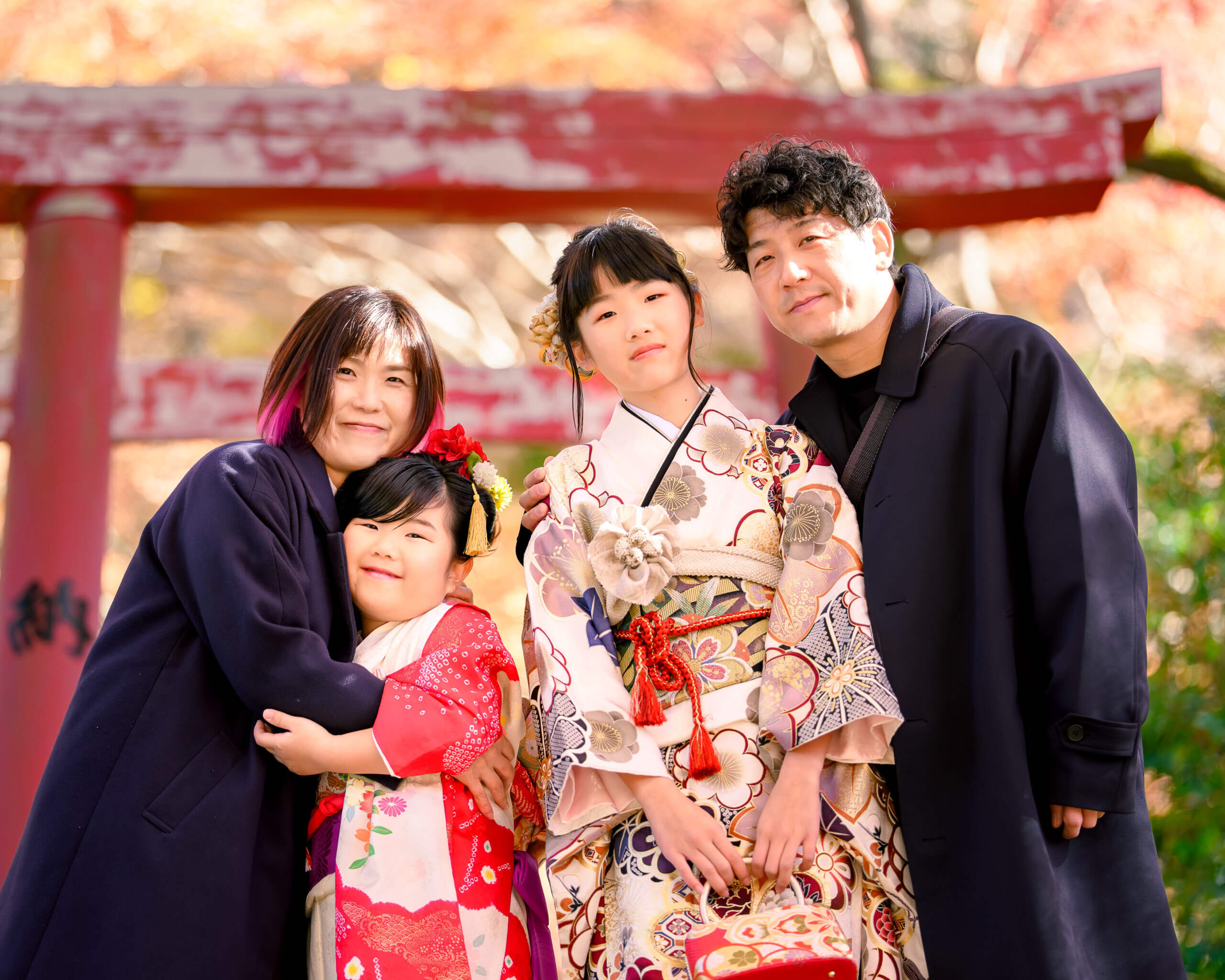 竈門神社で七五三のロケーションフォト出張撮影