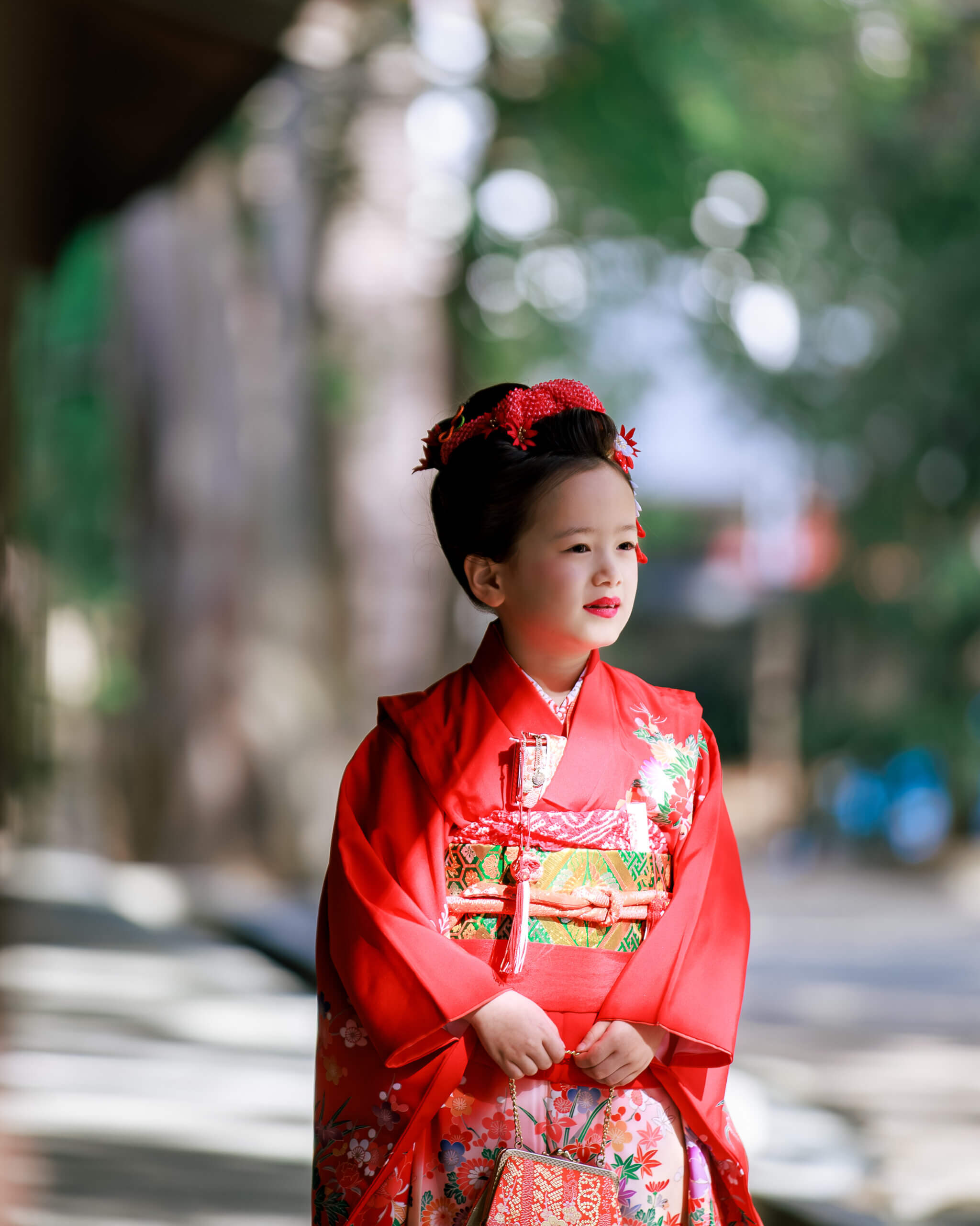 筥崎宮で七五三のロケーションフォト出張撮影