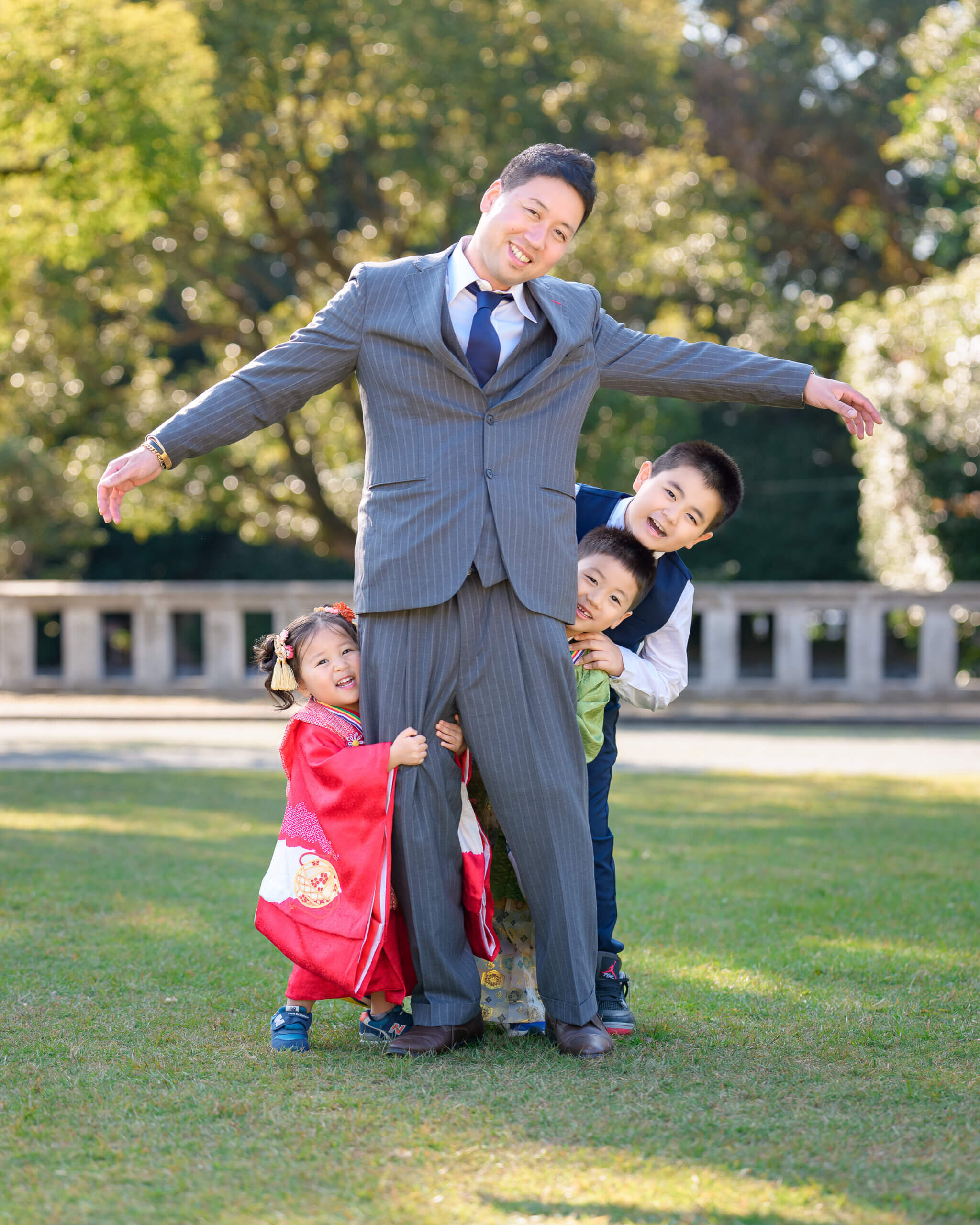 福岡県護国神社で七五三のロケーションフォト出張撮影
