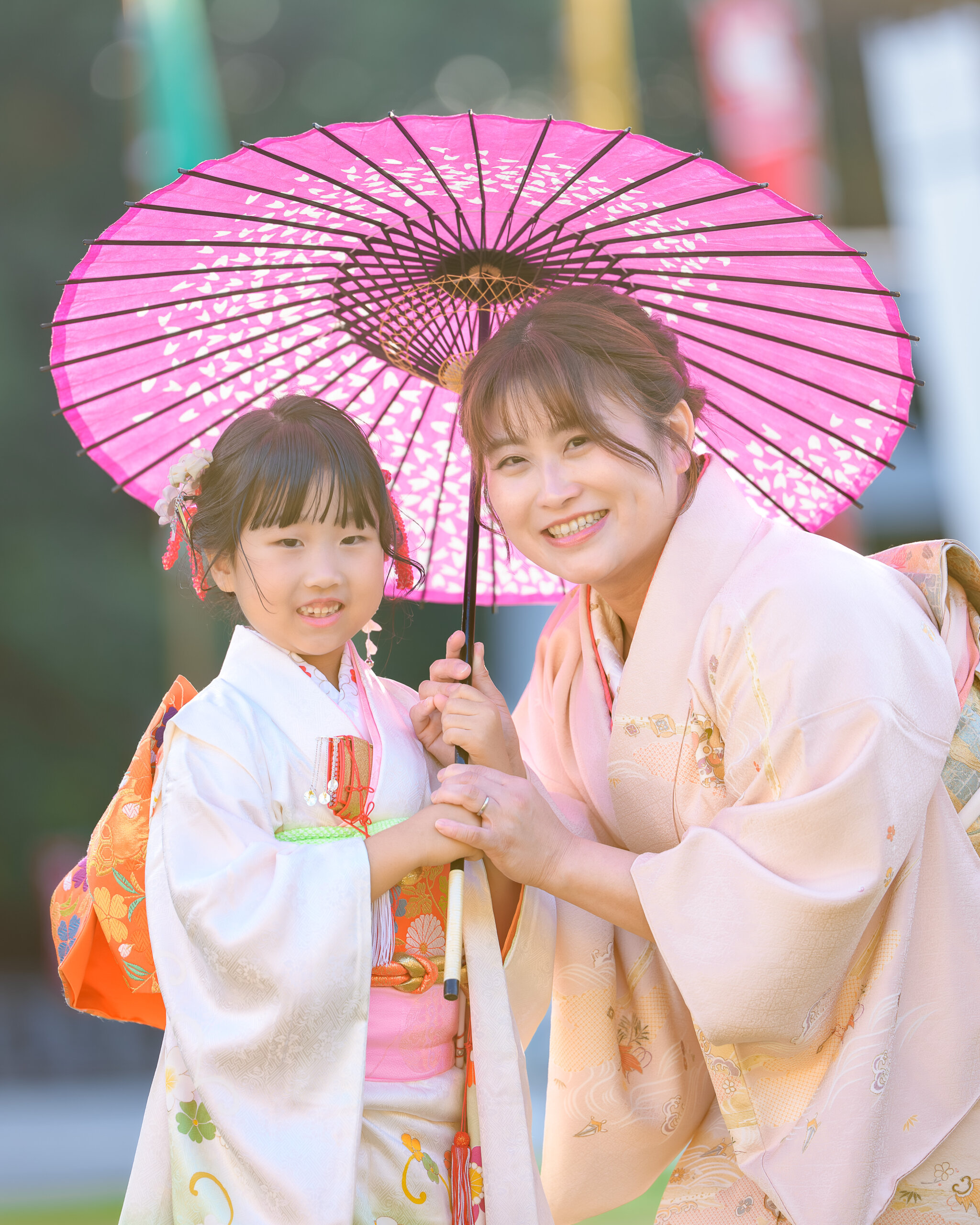 福岡県護国神社で七五三のロケーションフォト出張撮影