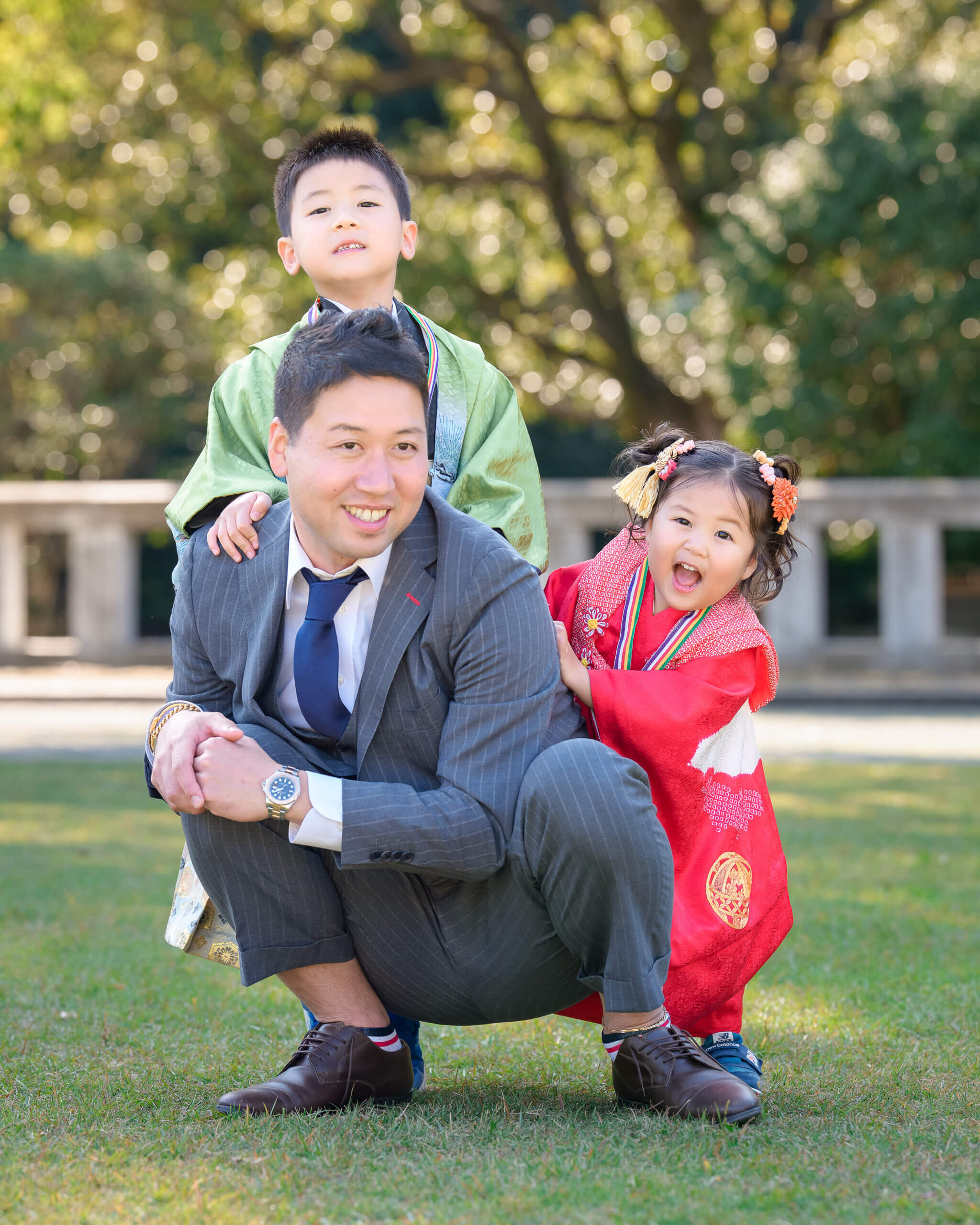 福岡県護国神社で七五三のロケーションフォト出張撮影