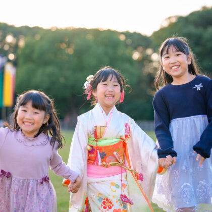 福岡県護国神社で七五三のロケーションフォト出張撮影