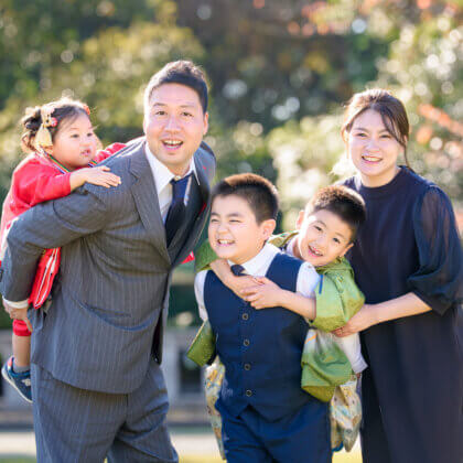 福岡県護国神社で七五三のロケーションフォト出張撮影