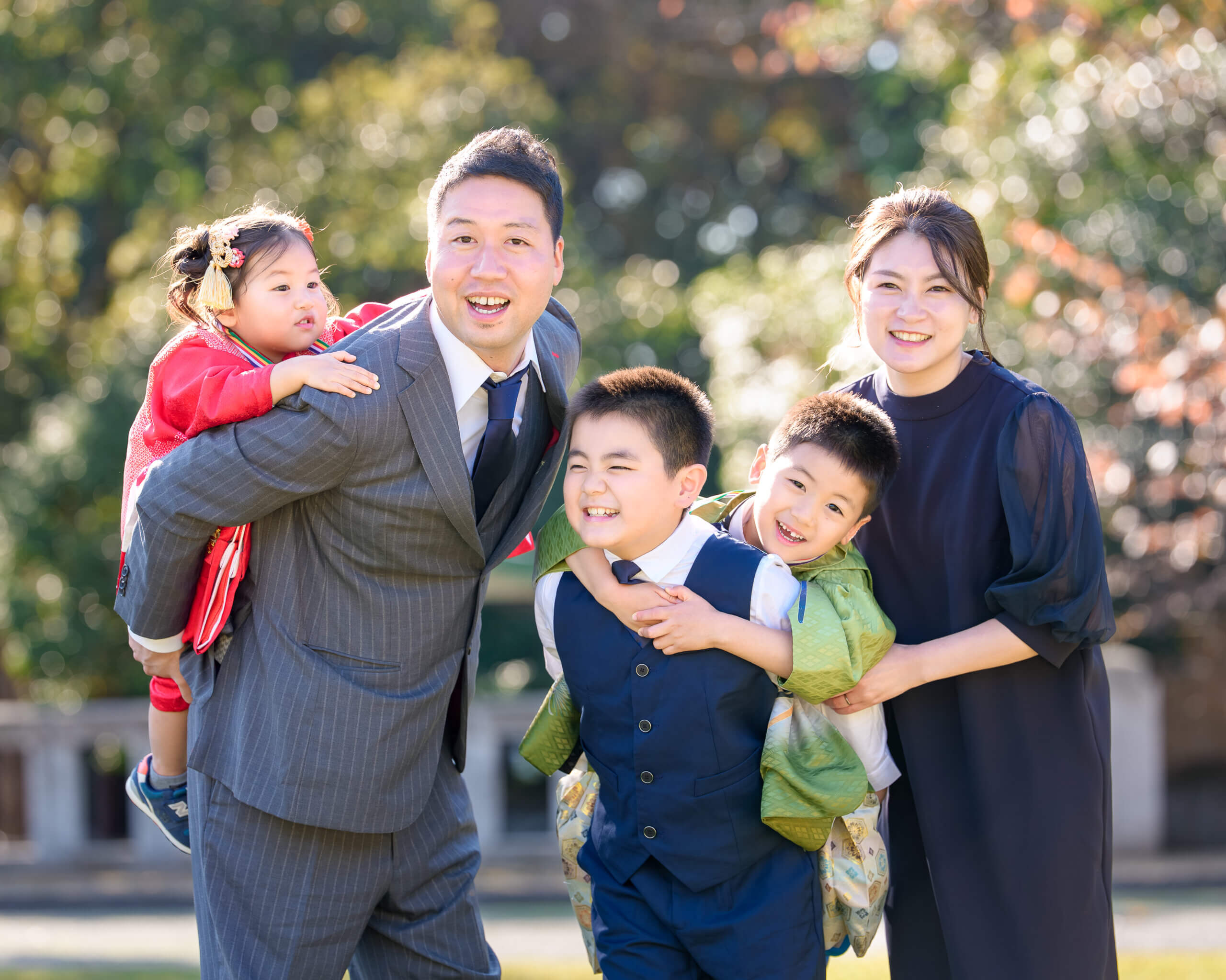 福岡県護国神社で七五三のロケーションフォト出張撮影
