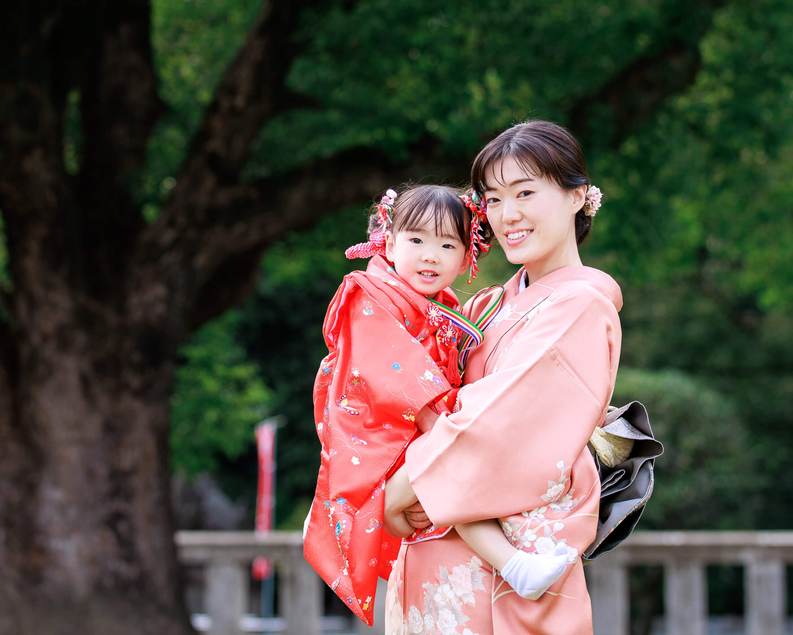 福岡県護国神社で七五三のロケーションフォト出張撮影