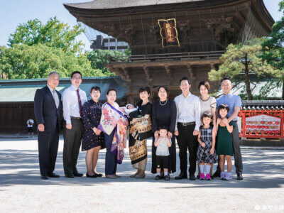 筥崎宮でのお宮参り撮影