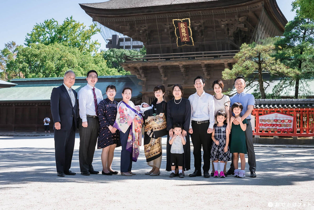 筥崎宮でのお宮参り撮影