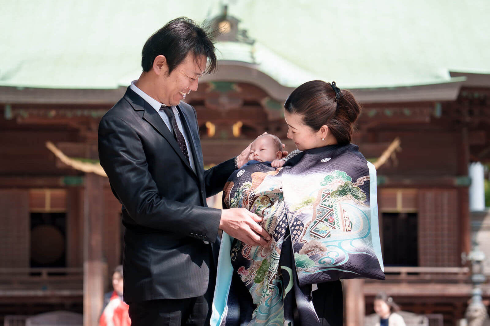 久留米水天宮でのお宮参り撮影