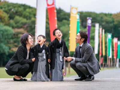 福岡縣護国神社での七五三撮影