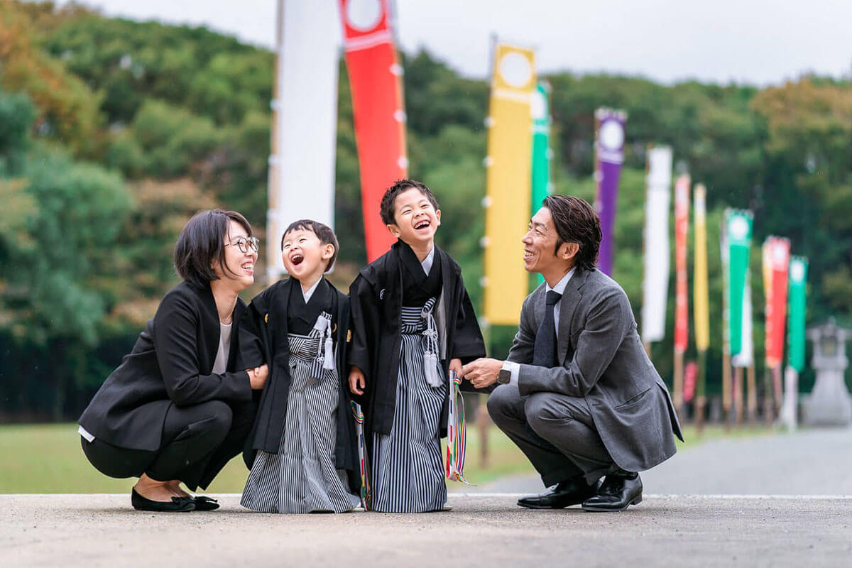福岡縣護国神社での七五三撮影