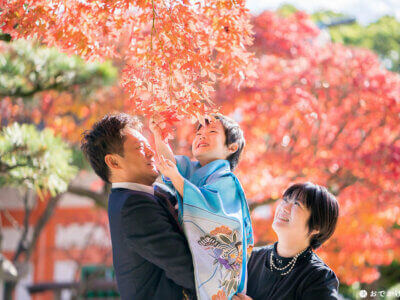 紅葉八幡宮での七五三撮影