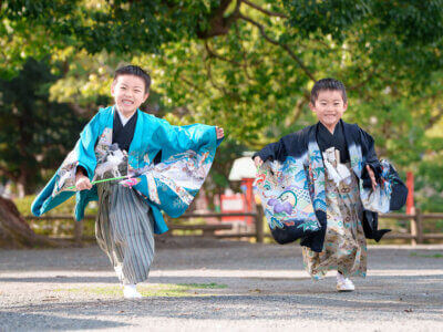 香椎宮での七五三撮影