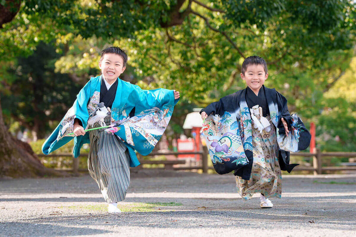 香椎宮での七五三撮影