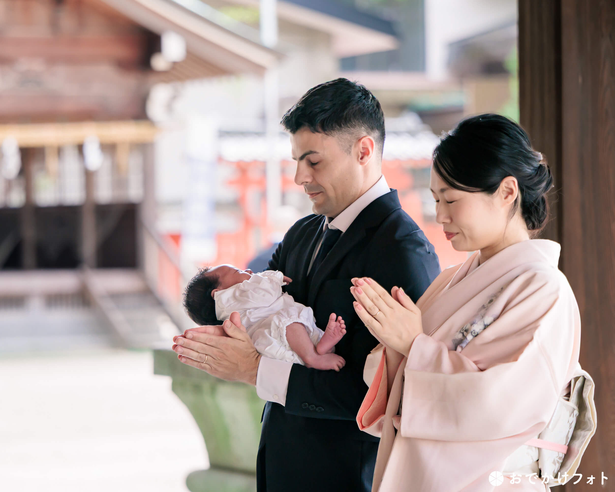 宇美八幡宮でお宮参りの出張撮影