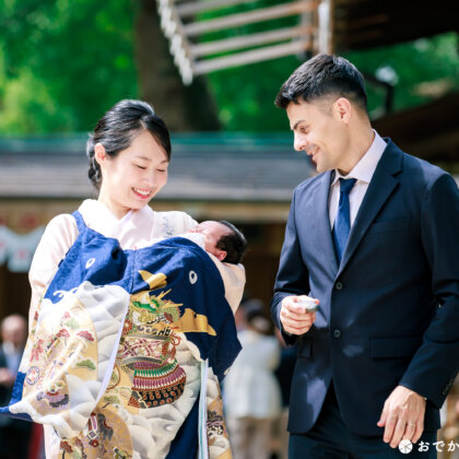 宇美八幡宮でお宮参りの出張撮影